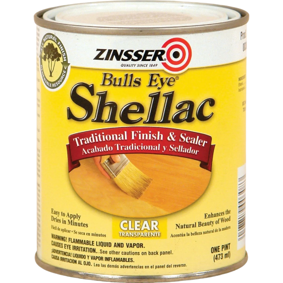 User-Friendly Zinsser Clear Bulls Eye Shellac 1 Quart Specialty