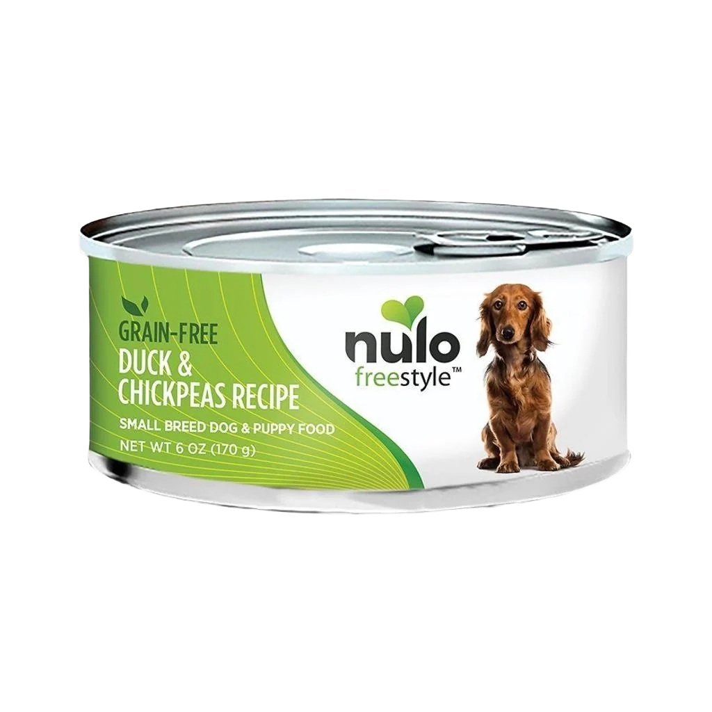 High-Performance Nulo style Duck Chickpeas Canned Dog Food for Puppies Small Breeds 6 oz. Exclusive