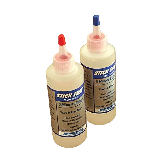 Easy-to-Use Stick Fast 5 Minute Clear Epoxy Kit 9 oz Recyclable