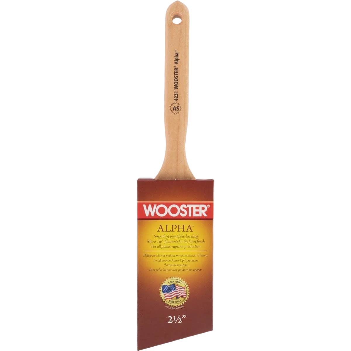 Excellent Wooster Alpha 2-1 2 in. Angle Sash Paint Brush Relaxed