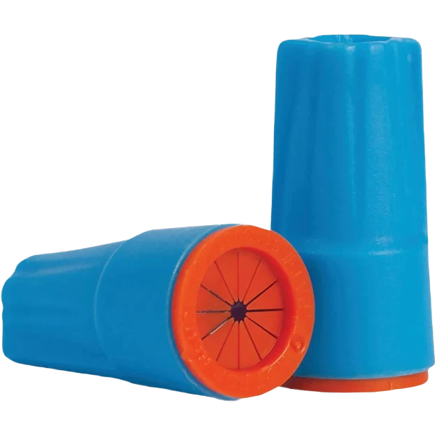 Refined Gardner Bender King Electric Small Aqua Orange Waterproof Wire Connectors 6-Pack Elegant