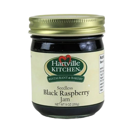 Organic Hartville Kitchen Seedless Black Raspberry Jam 9 oz. Fast