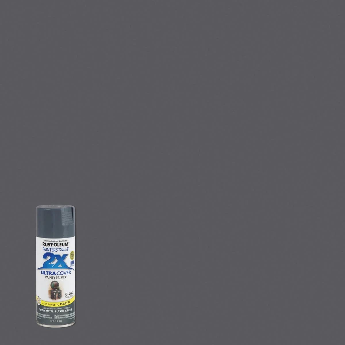 Versatile Rust-Oleum Painters’ Touch 2X Dark Gray Satin Spray Paint Primer 12 oz. Exclusive