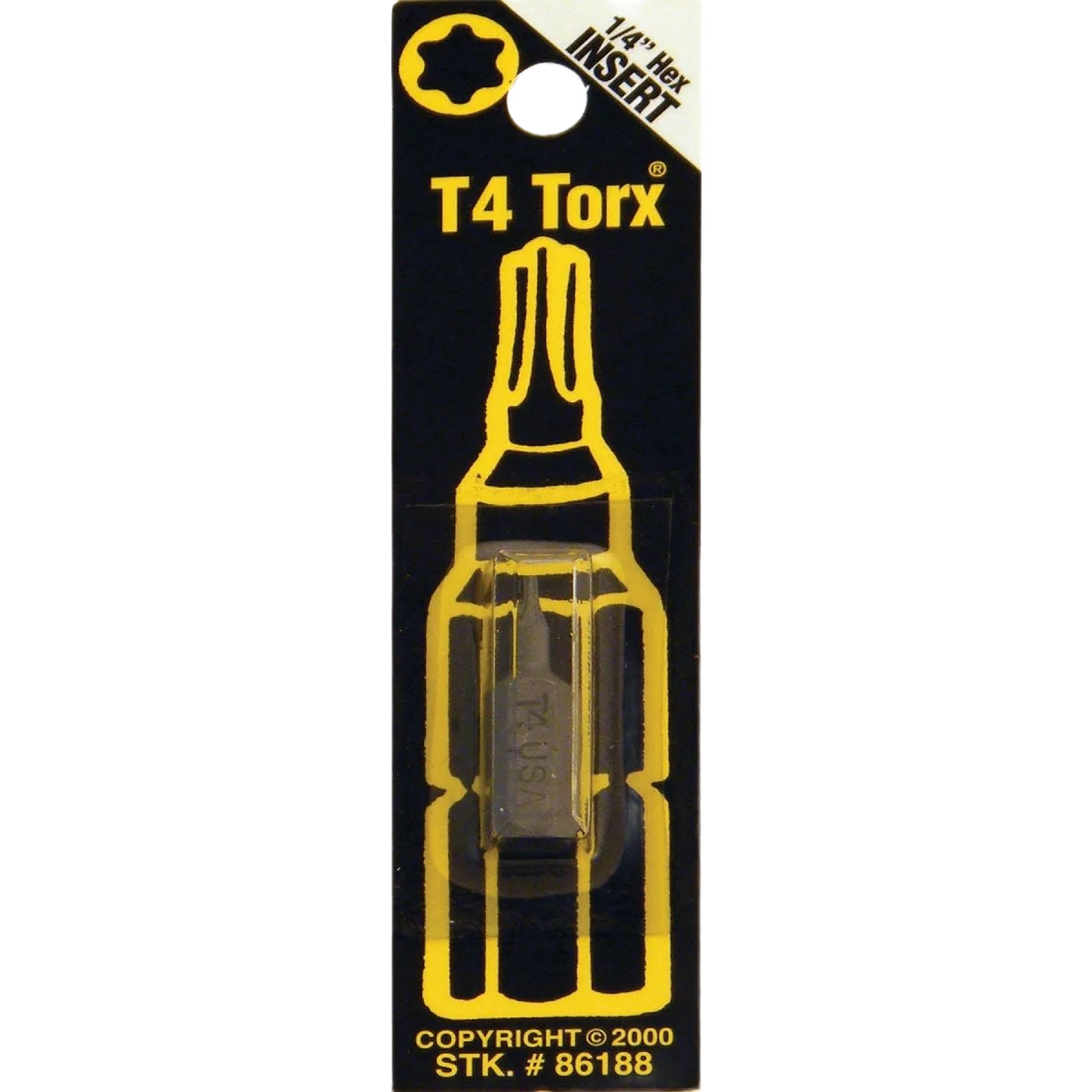 Recyclable Way Tools T4 Tamper-Proof Torx Security Bit Organic