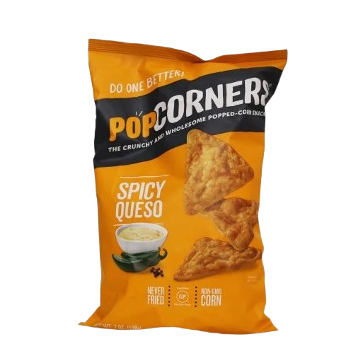 Fast Popcorners Spicy Queso Chips – 7 oz. Genuine