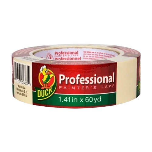 Effective Duck Brand Beige Professional Painters Tape 1.41 in. x 60 yd. Lightweight