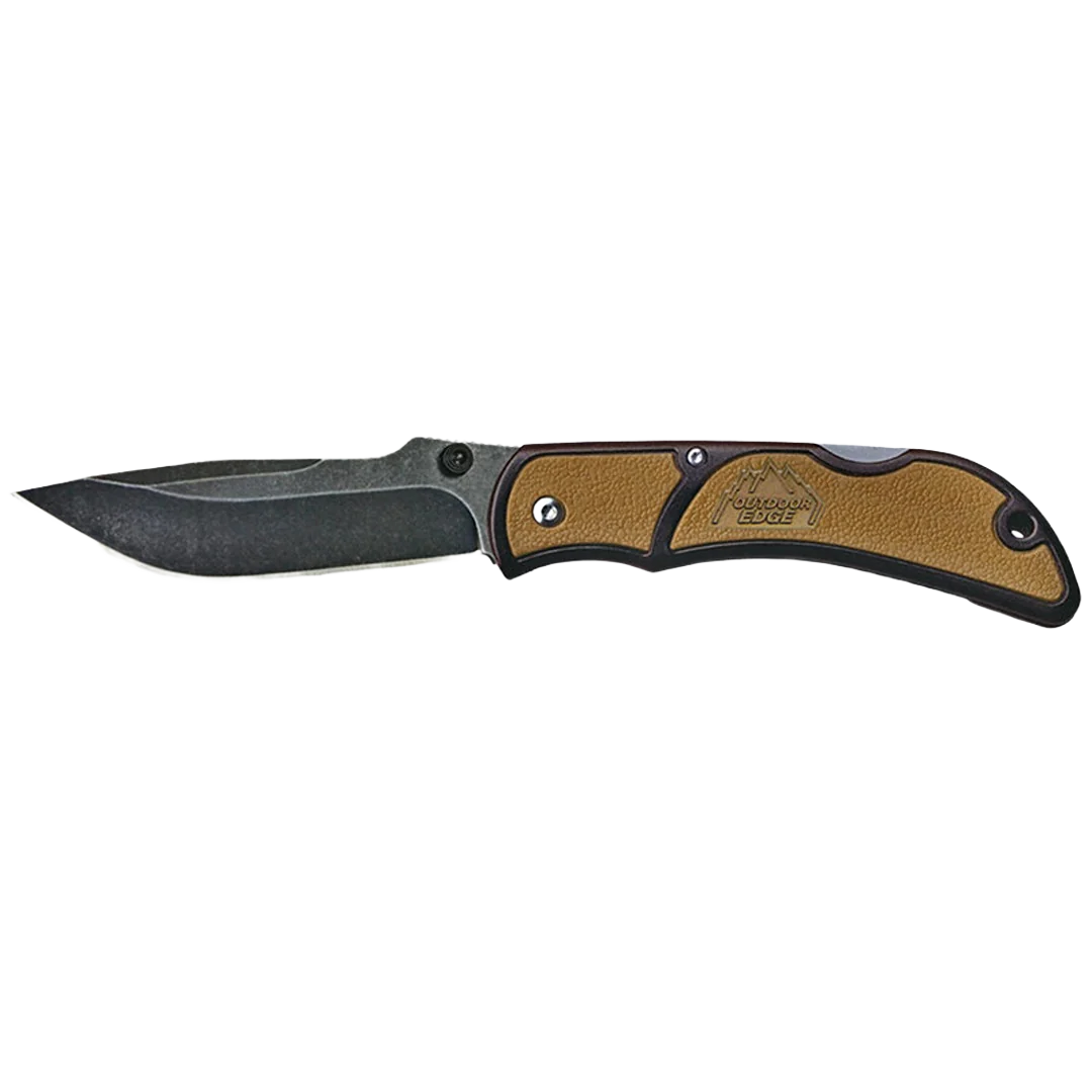 Safe Outdoor Edge Chasm 2.5 In Folding Knife Brown Smart
