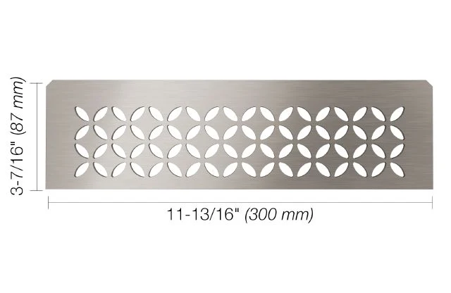 Selected Schluter Stainless Steel Niche Floral Rectangular Shelf Practical