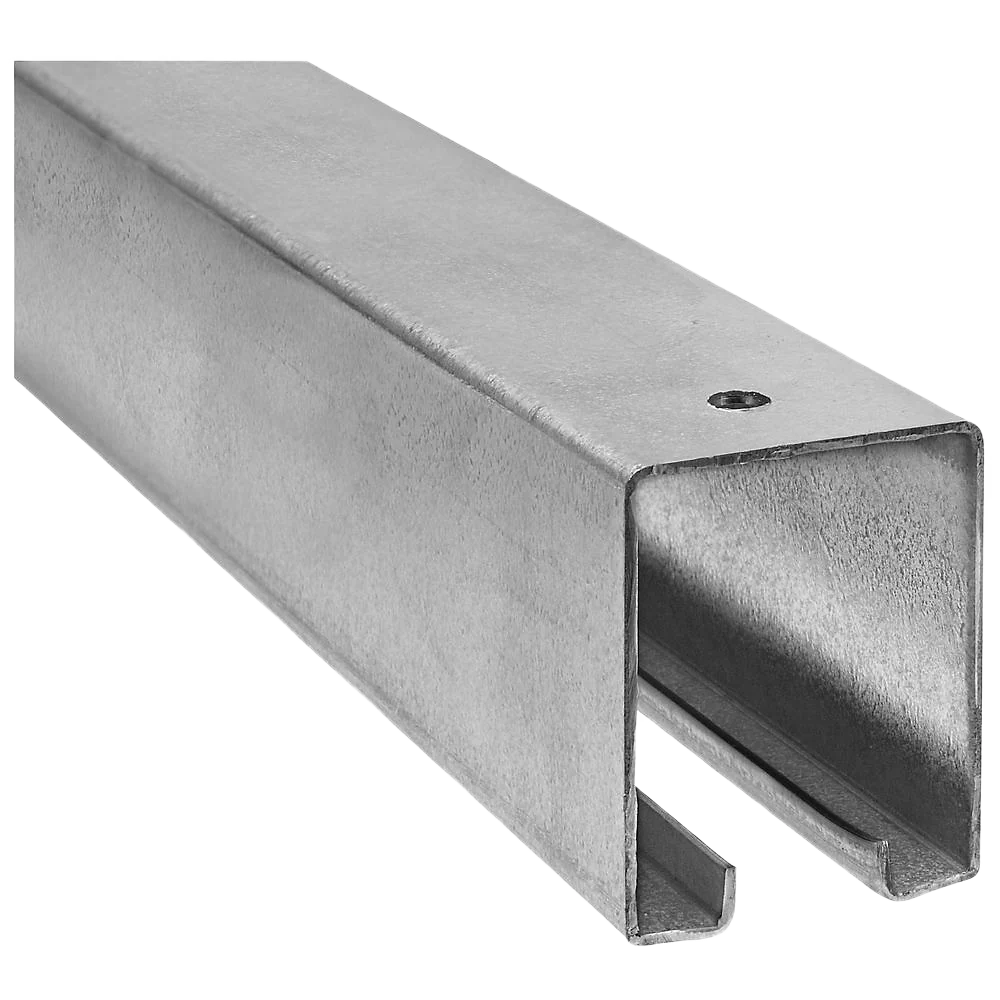 Optimized National Plain Box Rail 8 ft. Galvanized Pure
