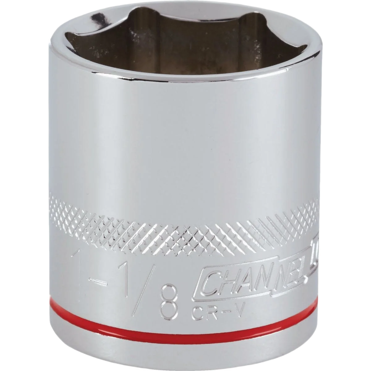 Environmentally Friendly Channellock 1 2 in. Drive 1-1 8 in. 6-Point Shallow Standard Socket Recyclable
