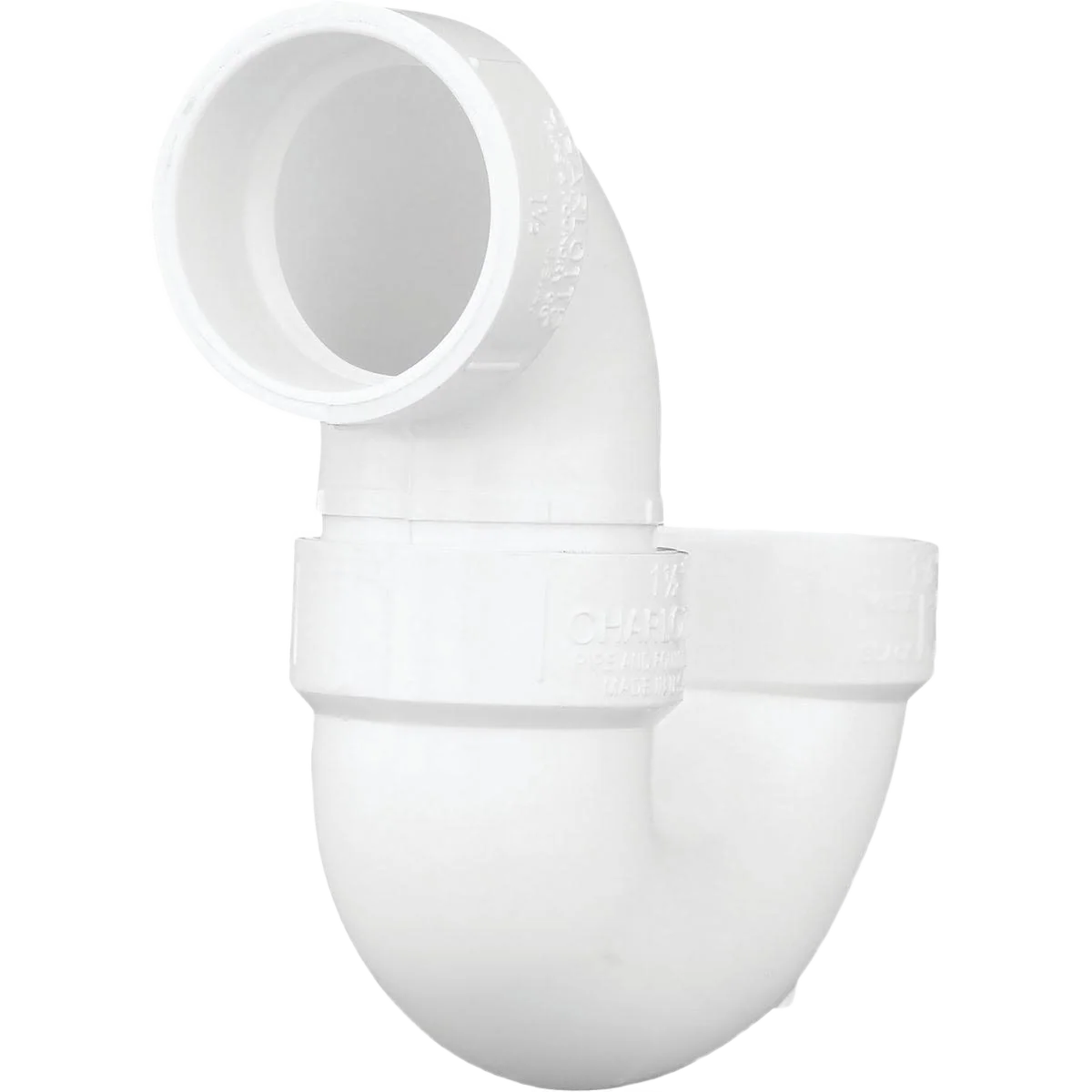 Environmentally Friendly Charlotte Pipe 1-1 2 In. White PVC P-Trap Traditional