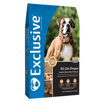 Official Exclusive Lamb Brown Rice All Life Stages Dog Food 5 lb. Selected