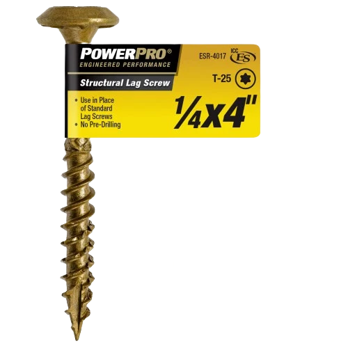 Green Power Pro 1 4 In. x 4 In. Structural Lag Screw Expertly Made