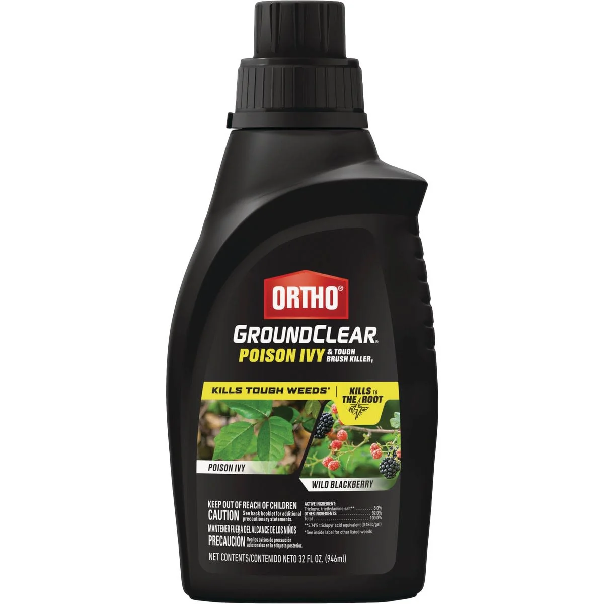 Powerful Ortho GroundClear Poison Ivy Tough Brush Killer Concentrate 32 oz. Prestigious