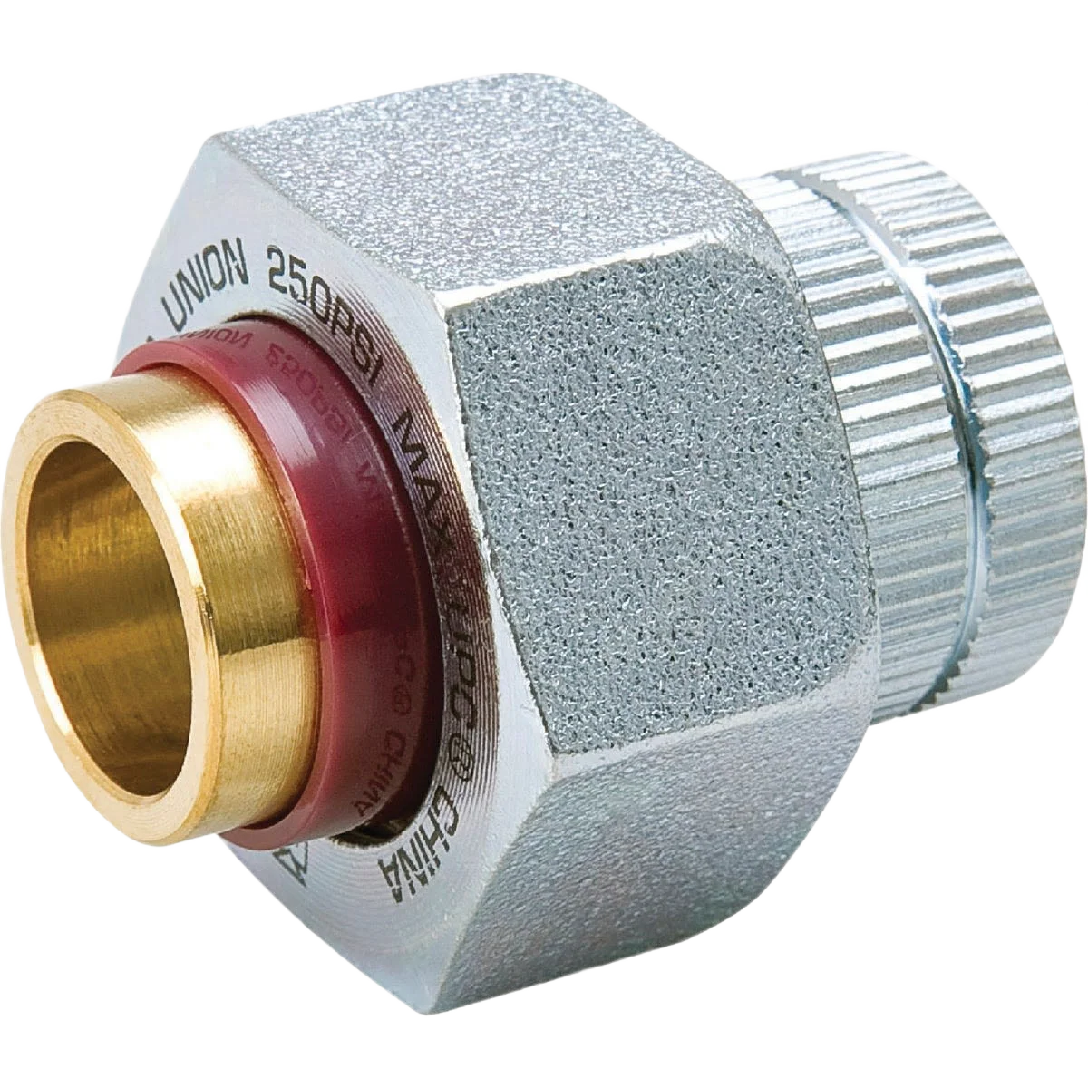 Expertly Made ProLine Galvanized Dielectric Union 1 2 In. FIP x 1 2 In. Copper Sweat Elite