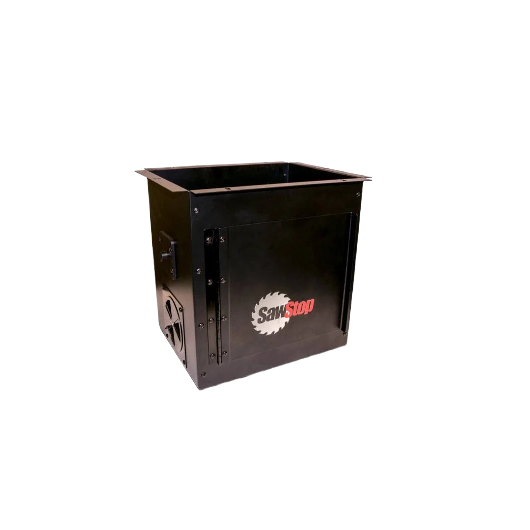 Green SawStop Downdraft Dust Collection Box for Router Lift Healthy