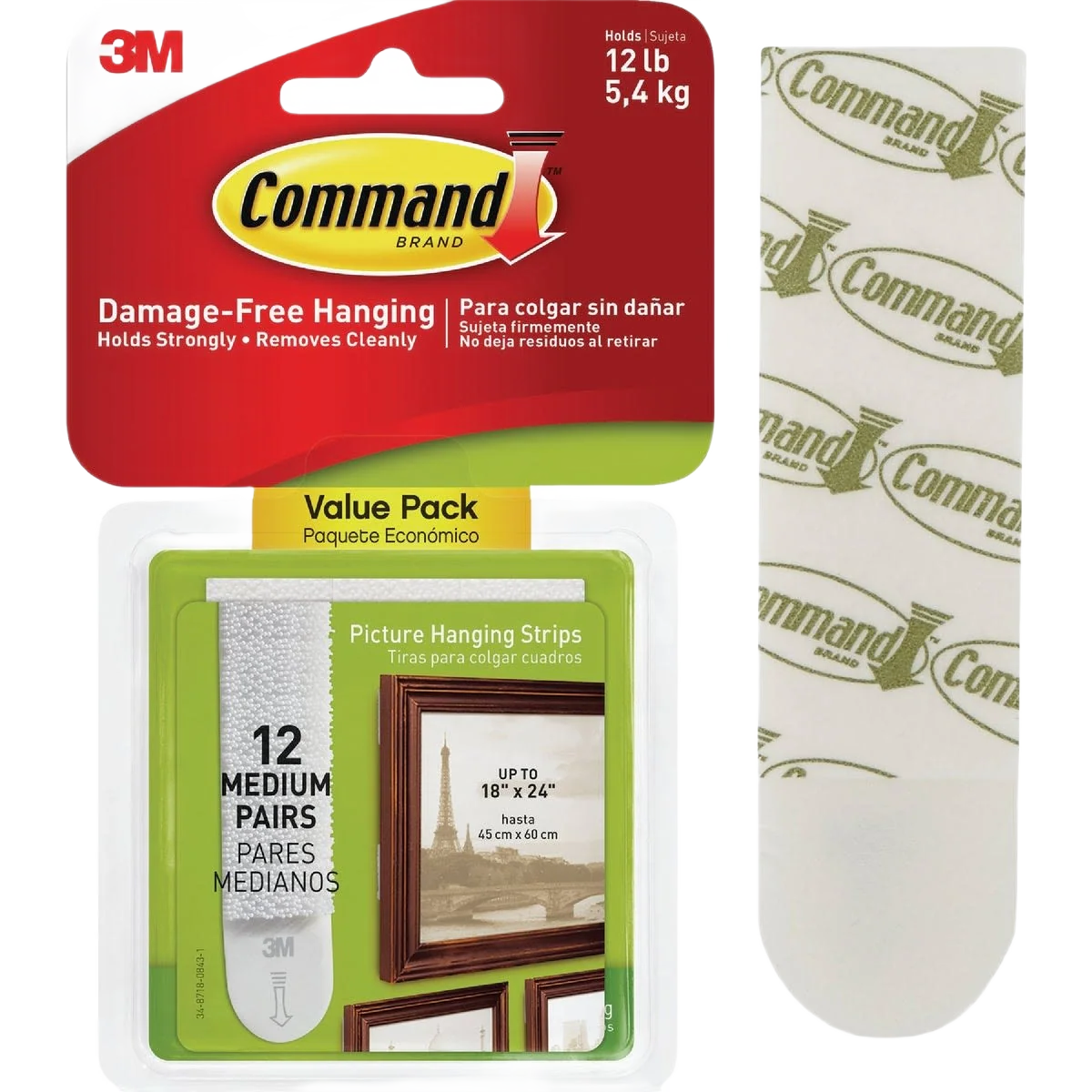 Convenient 3M Command Medium Interlocking Picture Hanger 12-Pack Superior