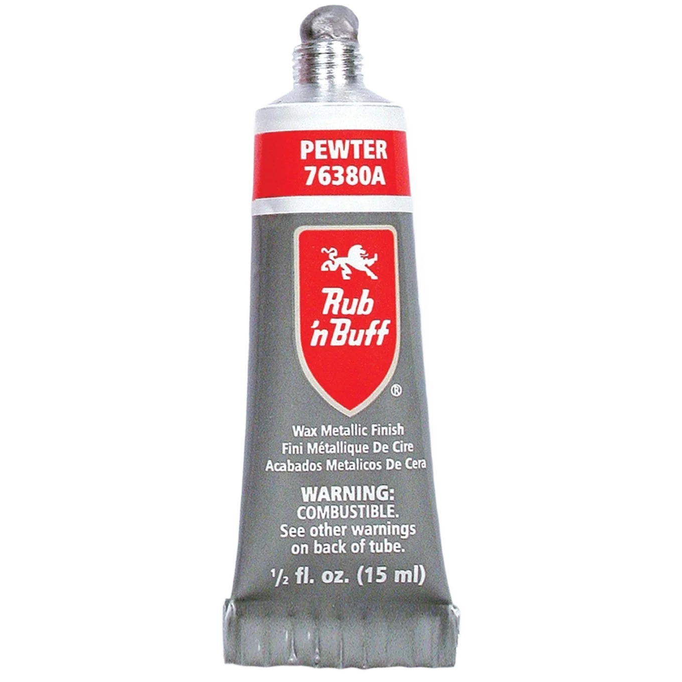 Unique Notions Rub ‘n Buff Wax Pewter Metallic Finish 0.5 fl. oz. Secure