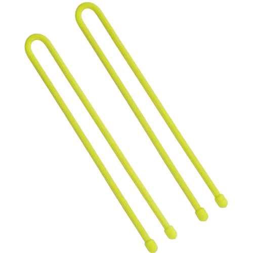 Recyclable Nite Ize 12 in. Neon Yellow Gear Tie Reusable Rubber Twist Tie 2-Pack Exceptional