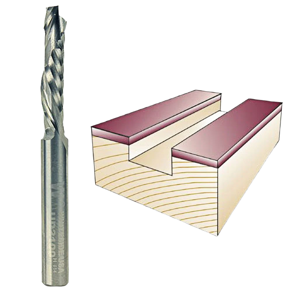 Modern Whiteside Spiral Up Downcut Bit 1 4 ft. SH x 1 4 ft. CD x 1 in. CL Flexible