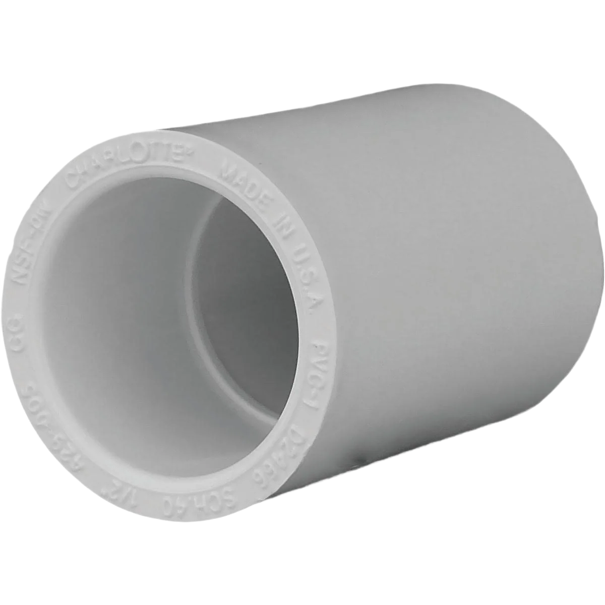 Efficient Charlotte Pipe 1 2 In. Schedule 40 PVC Coupling Natural