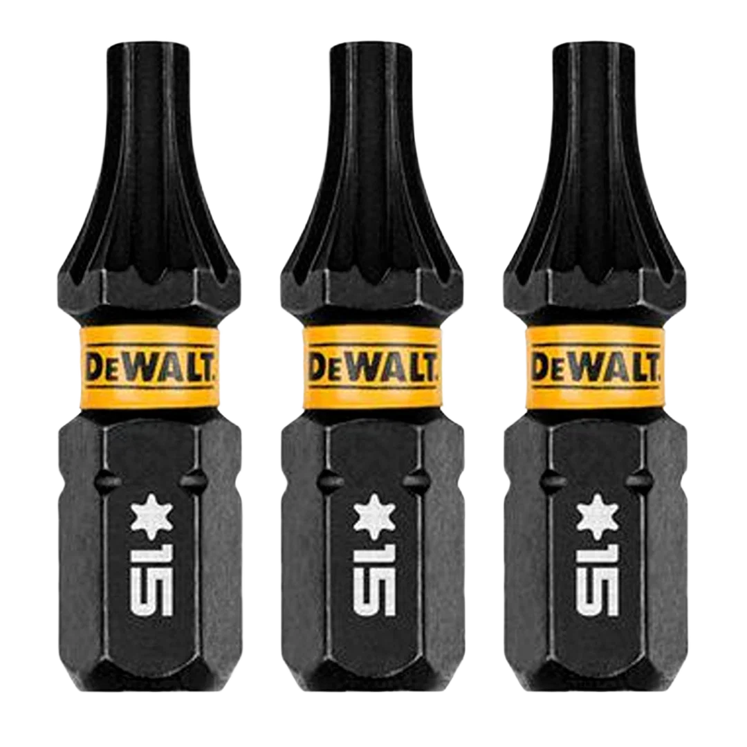 Secure DEWALT 1 Flextorq T15 Drill Bit 3-Pack Versatile