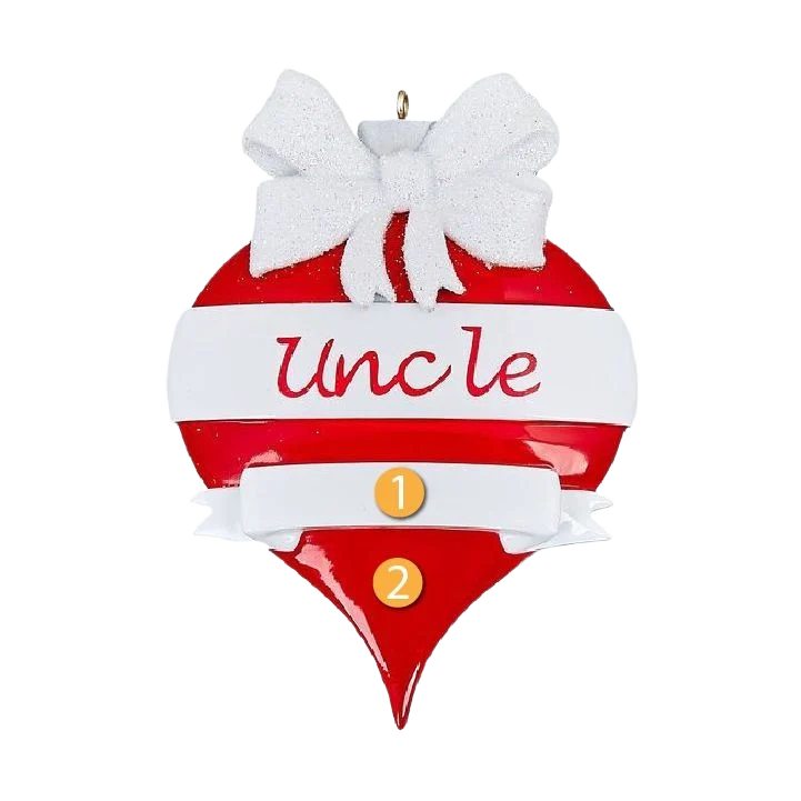 Original Design Rudolph Me Personalized Uncle Ornament Sustainable
