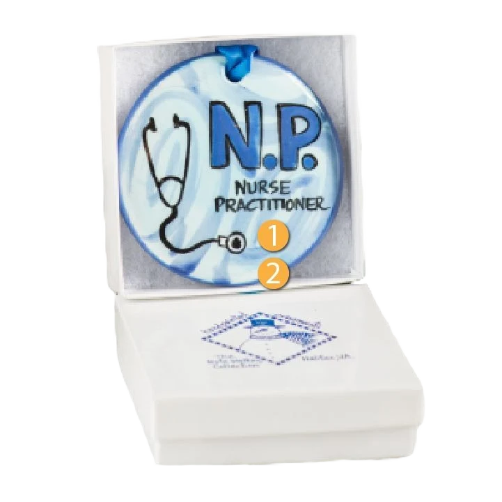 Specialty Nola Watkins Collection Personalized Nurse Practitioner Ornament Modern