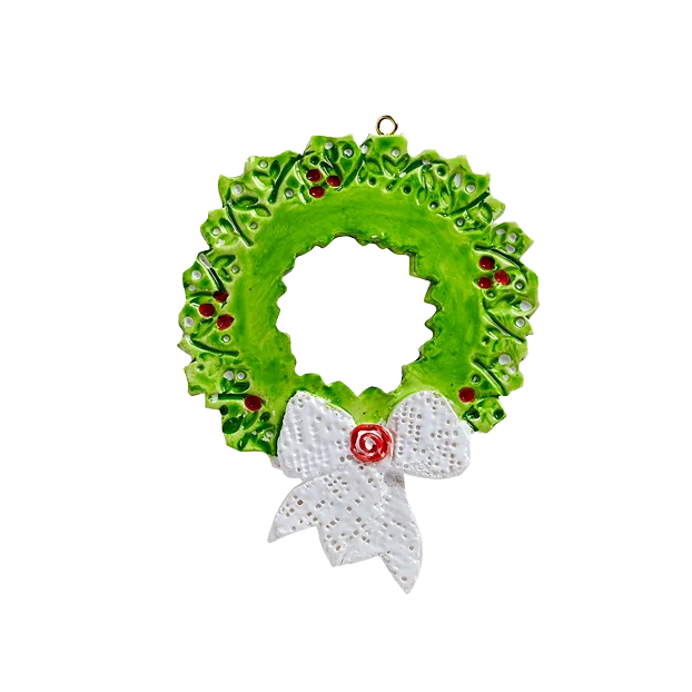 Pure Rudolph Me Personalized Green Wreath Ornament Optimized