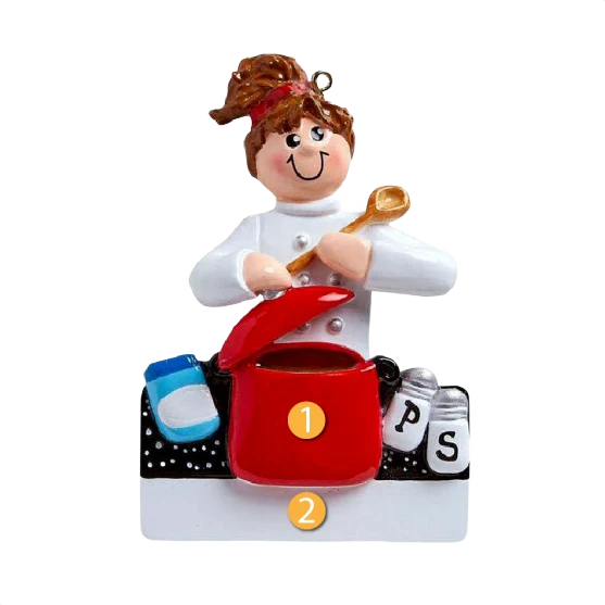 Comfortable Rudolph Me Personalized Loves to Cook Ornament Official