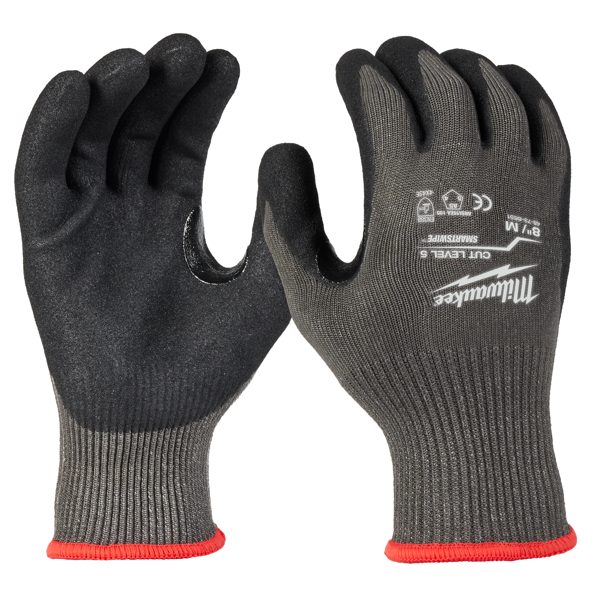 Artisan Milwaukee 1 Cut Level 5 Nitrile Dipped Gloves – M 48-73-8651 Original
