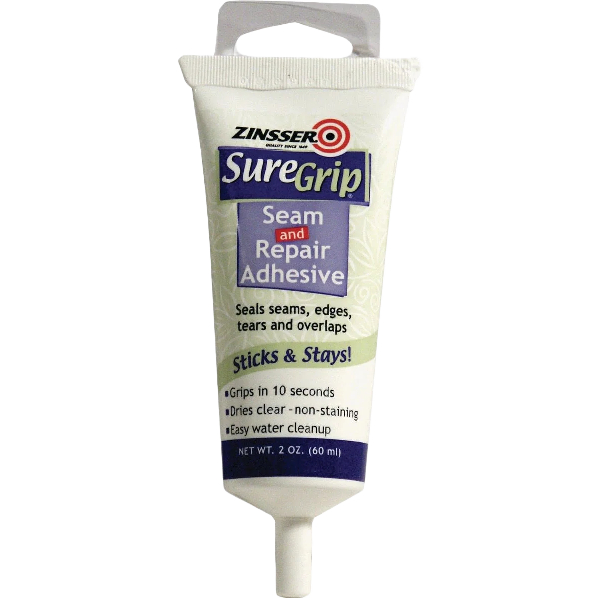 Stylish Zinsser SureGrip Wallcovering Seam Repair Wallpaper Adhesive 2 oz. Detailed