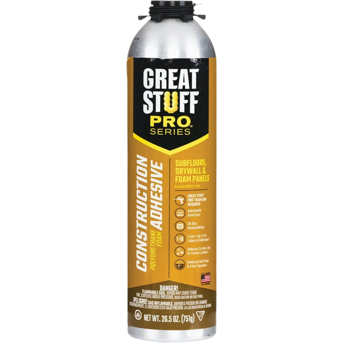 High-Performance Great Stuff Pro Series Construction Adhesive 26.5 oz. Original