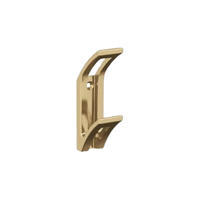 World-Class Amerock Avid Two Prong Champagne Bronze Decorative Wall Hook Official