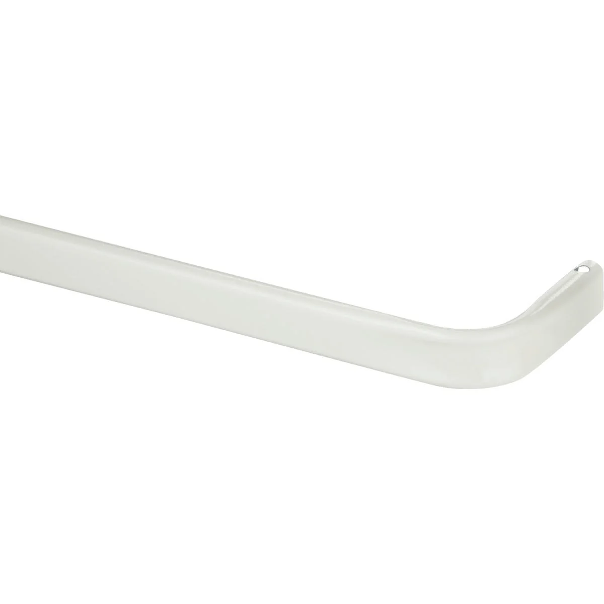 Contemporary Kenney White 2 in. Single Curtain Rod 84 to 120 in. First-Class