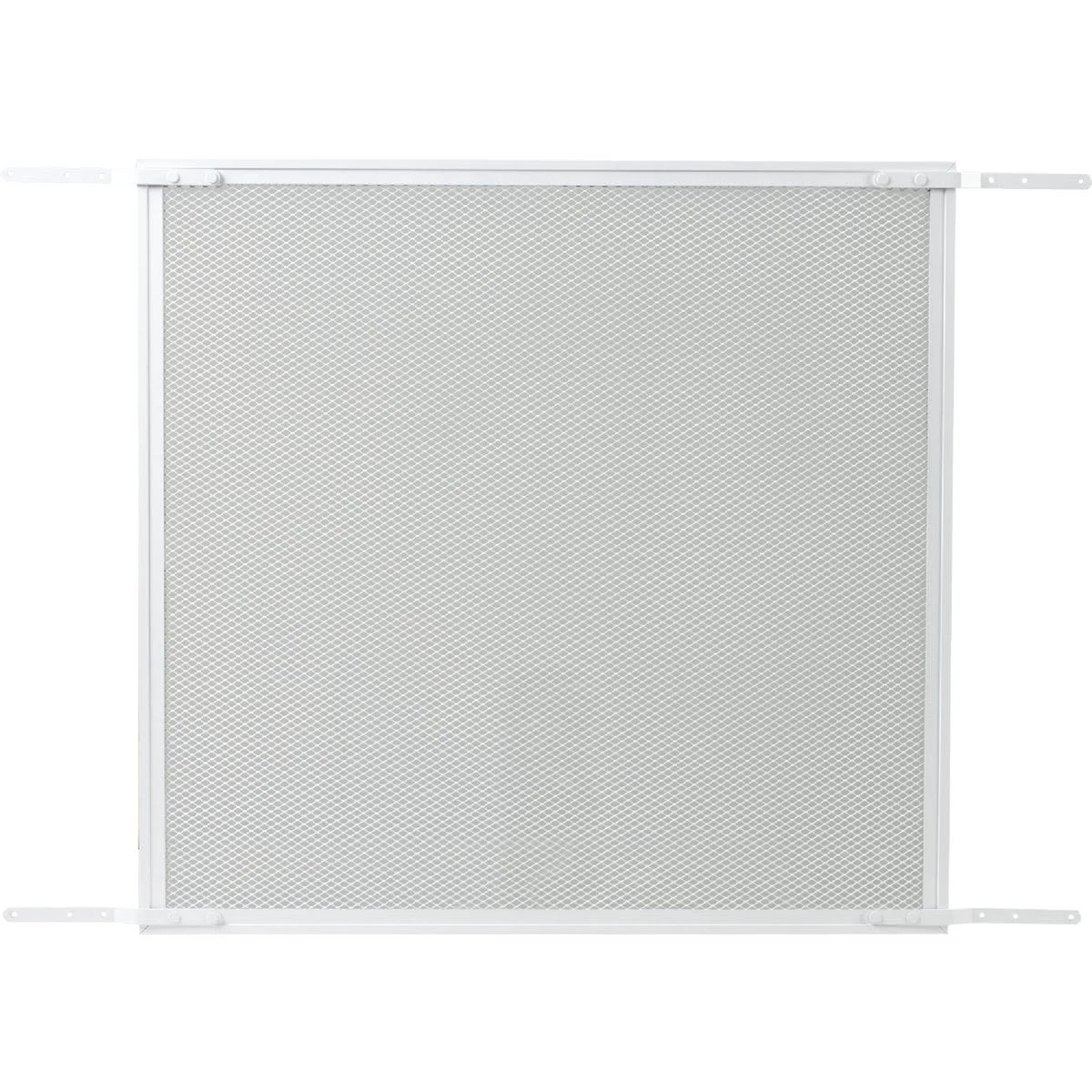 High-Performance Make-2-Fit 34.5 Ft. x 24 In. Aluminum White Door Grille for 36 In. Door Powerful