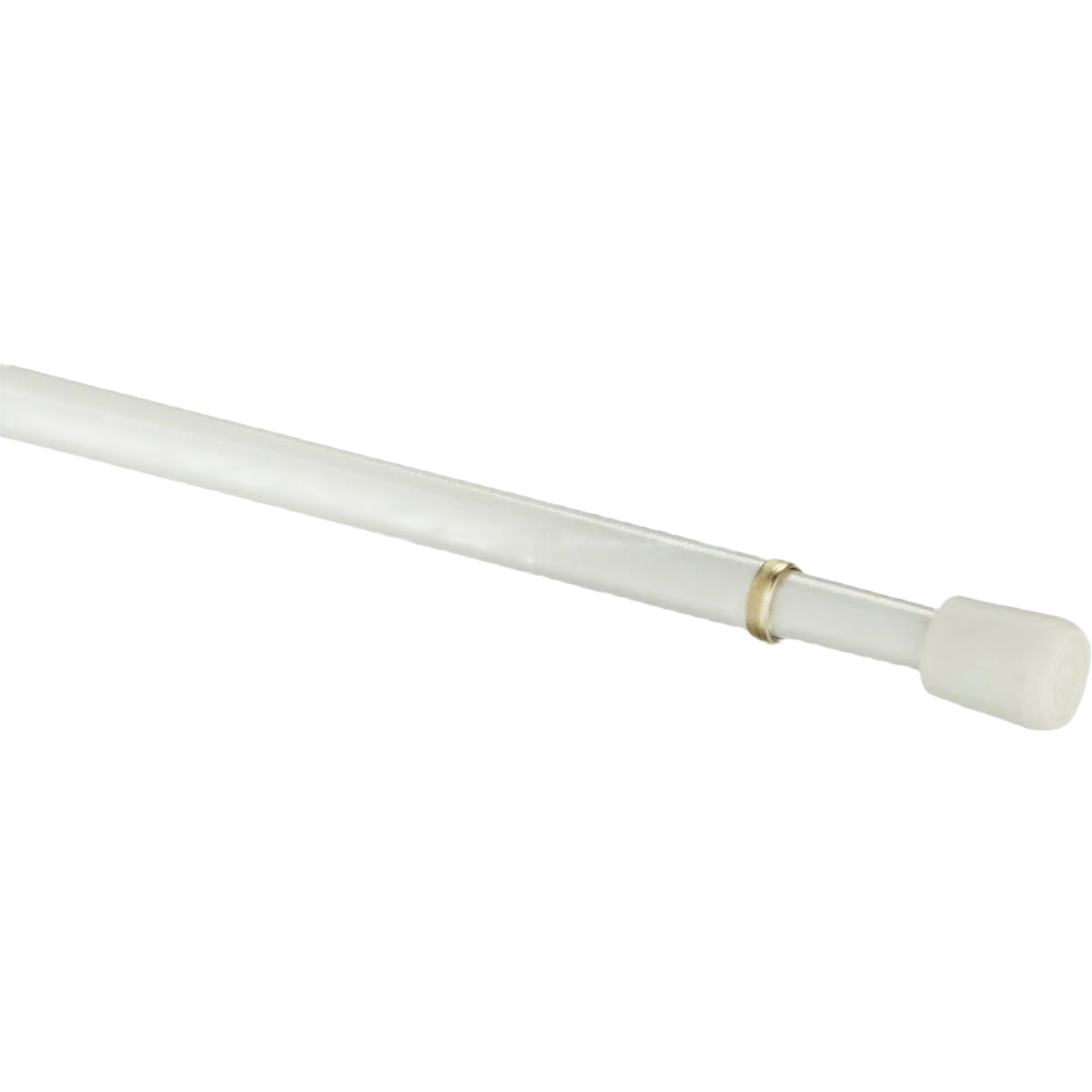 Certified Kenney White Strafford Spring Tension Rod 18 to 28 in. Casual