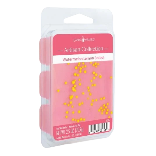 Durable Candle Warmers Watermelon Lemon Sorbet Artisan Wax Melts 6 Pack Elegant