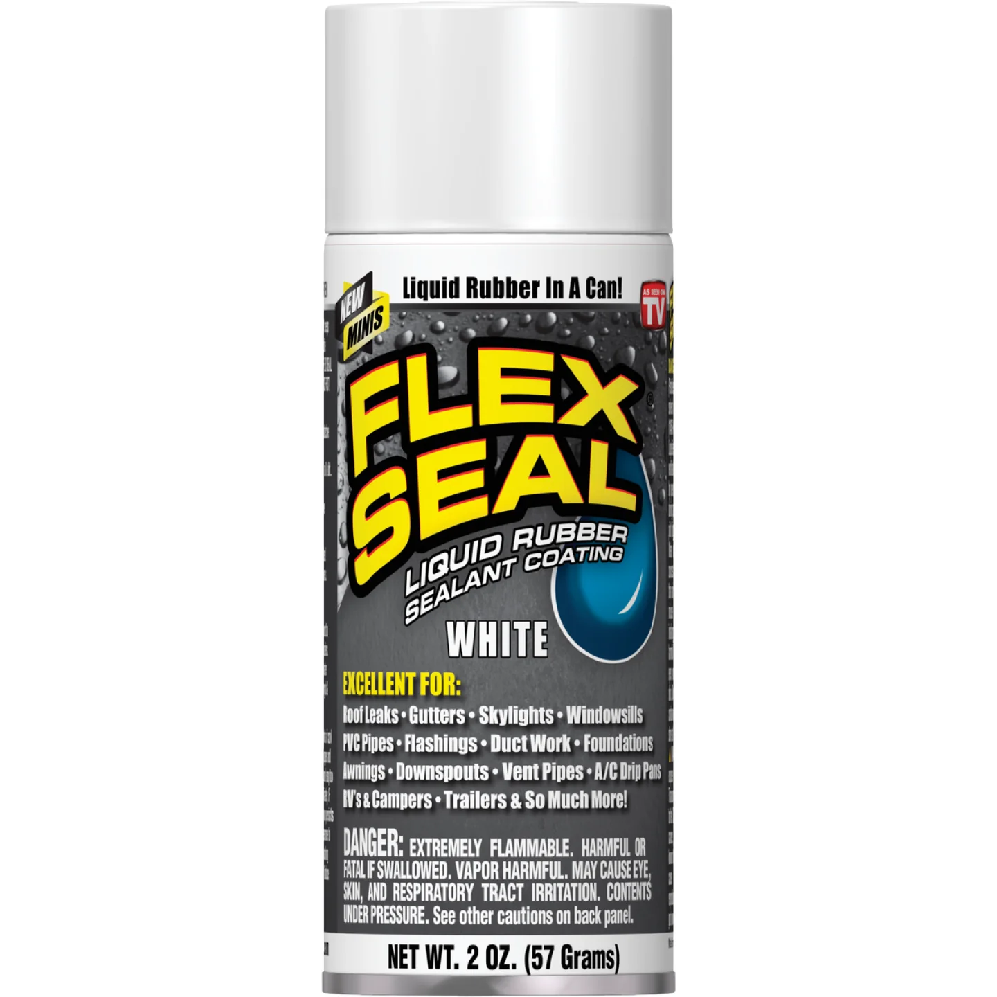 Refined Flex Seal Mini Spray White Rubber Sealant 2 oz. Exceptional