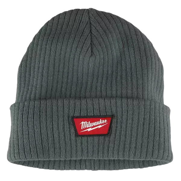 High-Quality Milwaukee Rib-Knit Cuffed Beanie – Green Natural