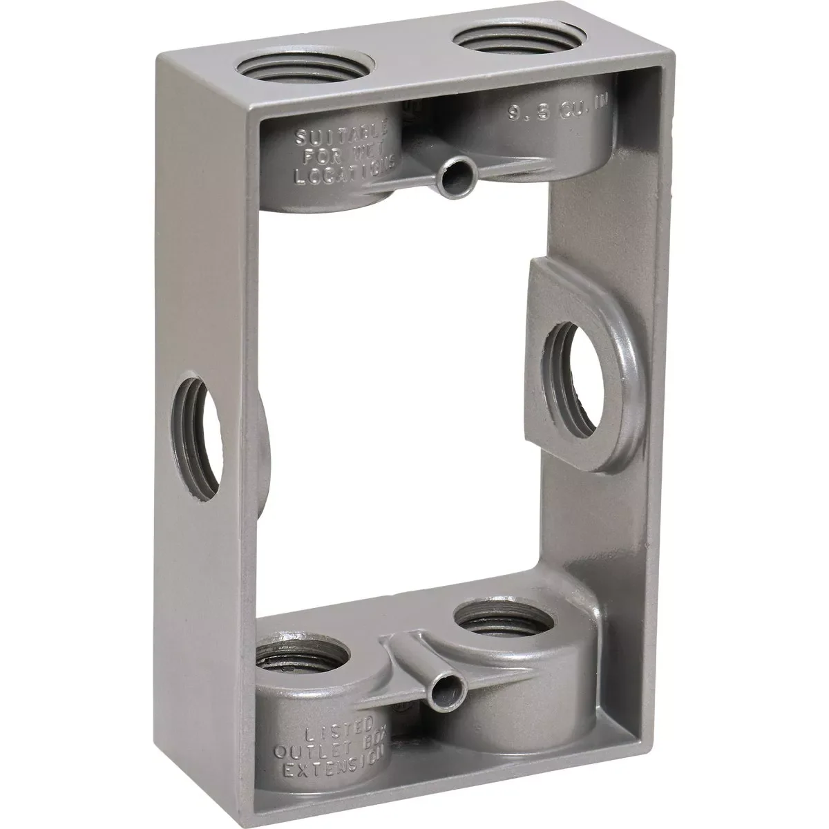 Smooth Southwire 3 4 In. 6-Hole 1-Gang Weatherproof Extension Ring Excellent