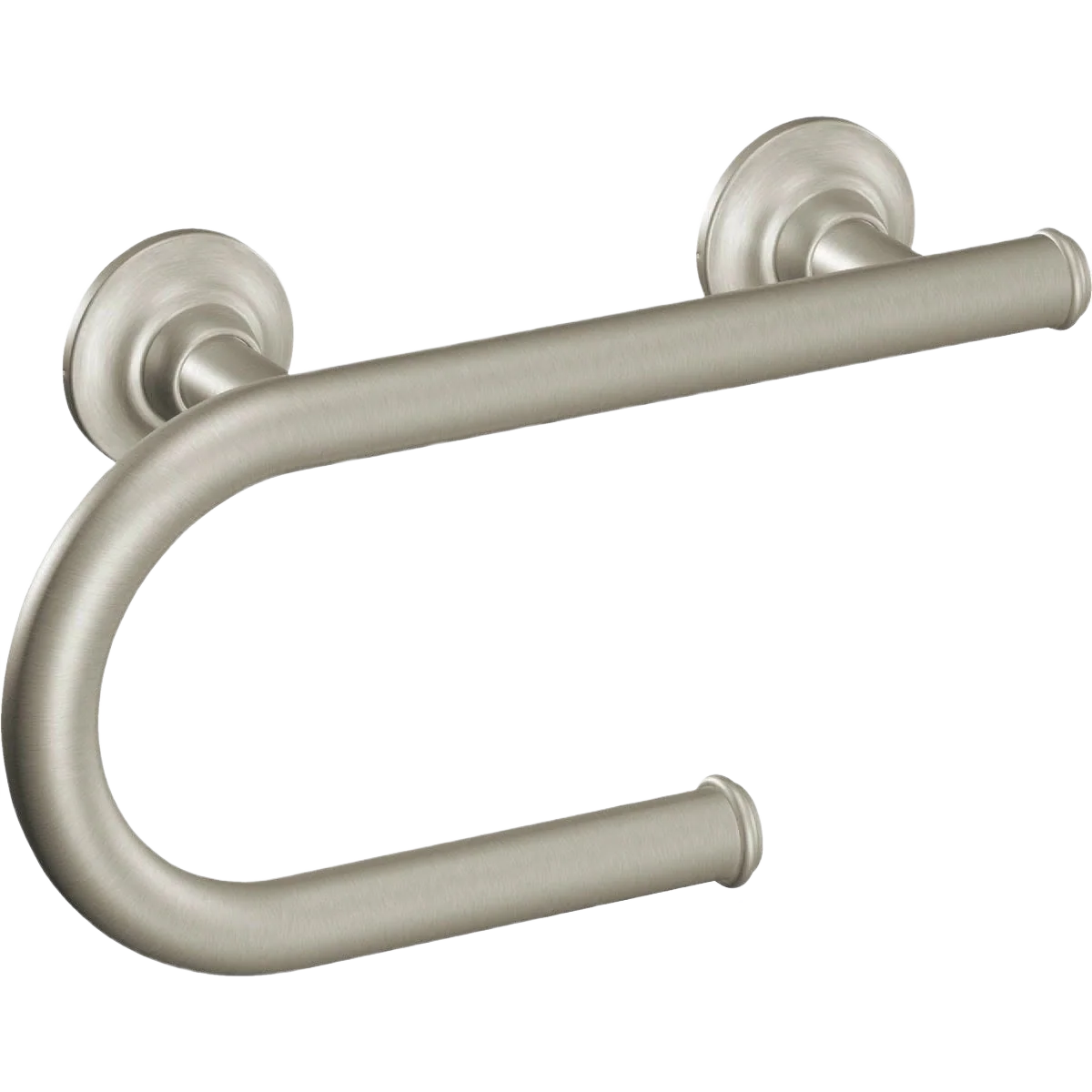 Exclusive Moen Brushed Nickel Grab Bar With Toilet Paper Holder 8 in. Official