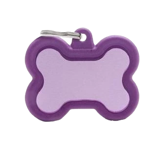 Crafted MyFamily Purple Bone Hush ID Tag Reusable