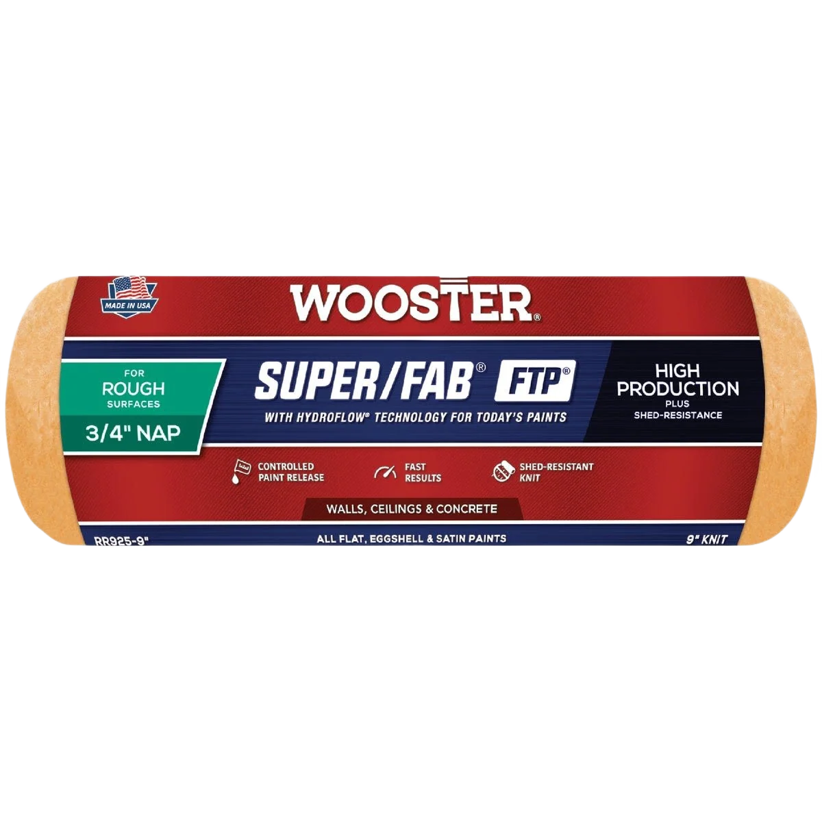 High-Grade Wooster Super Fab Knit Fabric Roller Cover 9 x 3 4 in. Genuine