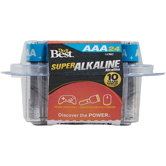 Lightweight Do it AAA Super Alkaline Battery 24-Pack Dependable