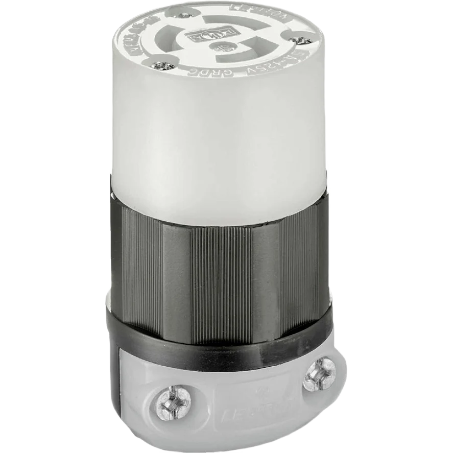 Superior Leviton 15 Amp 125V 3-Wire 2-Pole Industrial Grade Locking Cord Connector Advanced