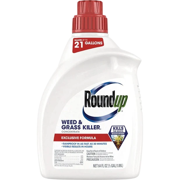 Effective Roundup 1 2 Gal. Exclusive Formula Concentrate Weed Grass Killer Smooth
