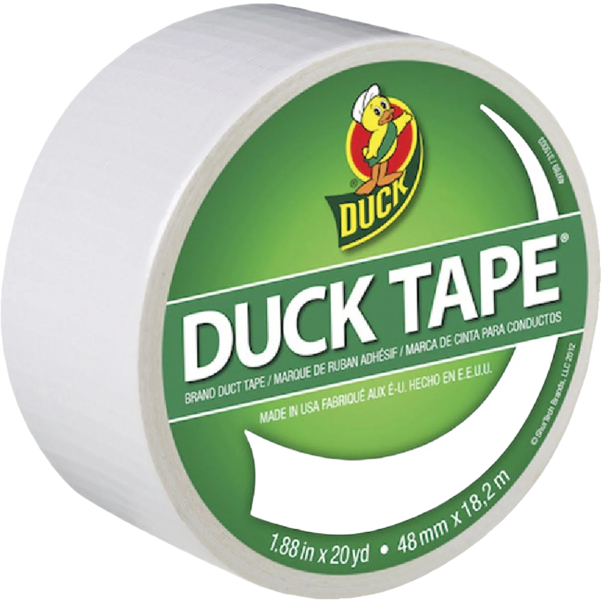 Exclusive Duck Brand White Duct Tape 1.88 in. x 20 yd. Lightweight