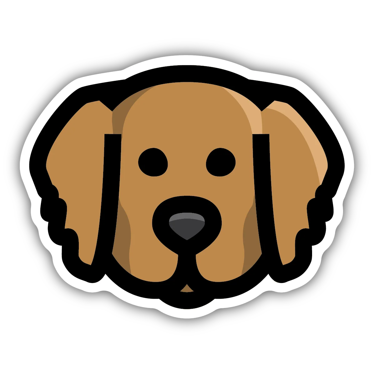 Efficient Stickers Northwest Golden Retriever Face Sticker Elite
