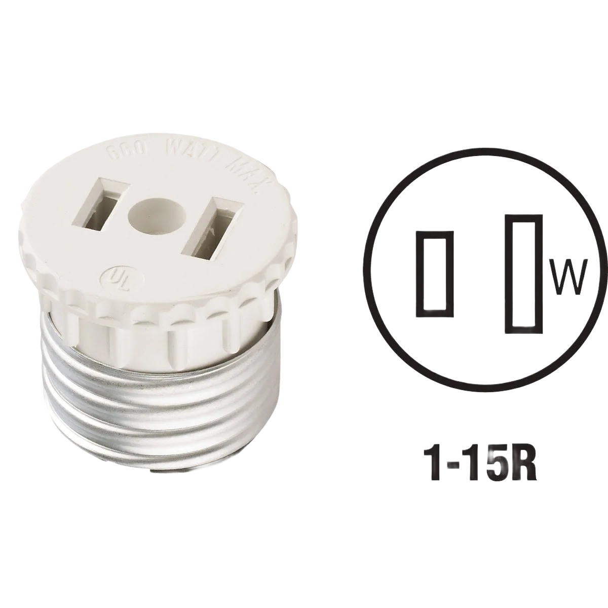 Next-Generation Leviton Outlet To Medium Base Light Socket Adapter First-Class